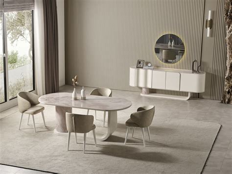 Perla Puffy 6 Person Dining Room Set – Istanbul Furniture - Home of