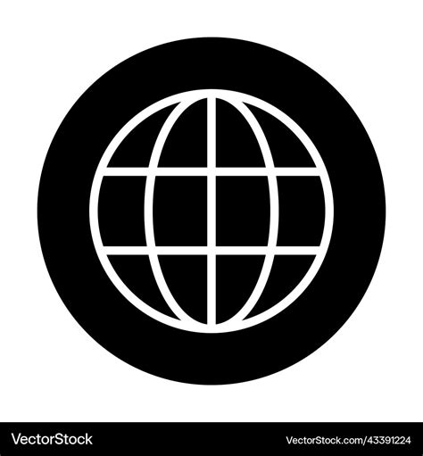 World Wide Web Site Symbol Internet Icon Vector Image