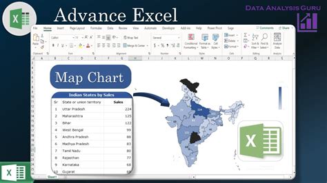 How To Create A Map Chart In Excel Create Map Chart With States