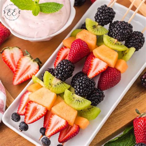 The Best Fruit Kabobs With Cream Cheese Dip So Delicious