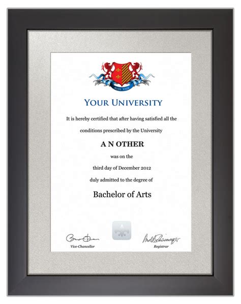 University Of Essex Modern Degree Display Frame Evess Evess Group