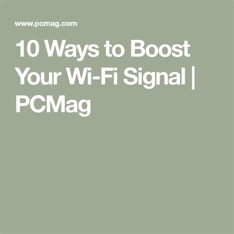 10 Ways To Boost Your Wi Fi Signal Artofit