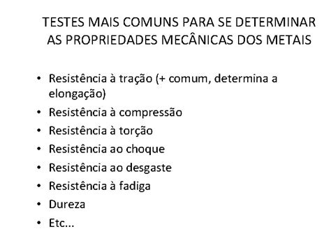 Propriedades Mecnicas Dos Materiais Introduo Conceitos De Tenso