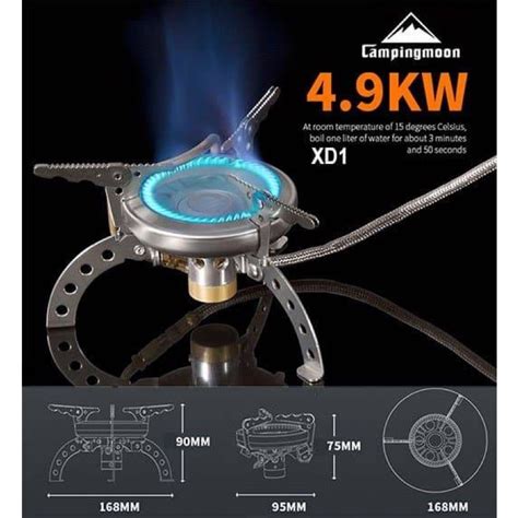 Campingmoon Xd Portable Camping Turbo Stove Gas Stove With Flow