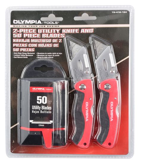 Olympia Tools 2 Pc Utility Knife And 50 Blade Set Shop Your Way