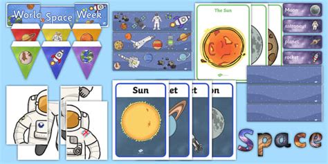 Ks1 World Space Week Display Pack Hecho Por Educadores