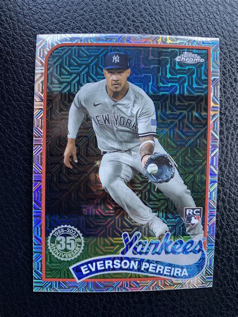 2024 Topps Series 1 Everson Pereira Silver Pack MOJO REFRACTOR T89C 25