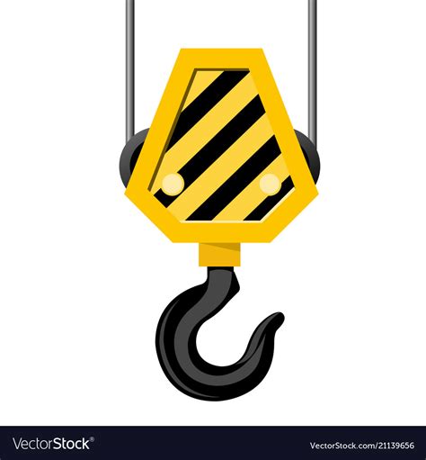 Industrial Hook Construction Crane Royalty Free Vector