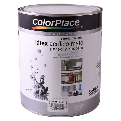 Comprar Pintura Látex Colorplace Acrílico Mate Base Acce 7 Años De Garantía Cubeta Walmart