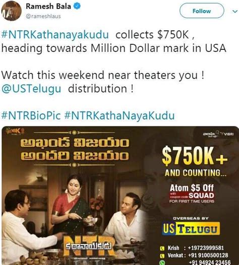 NTR Kathanayakudu box office collection day 4 worldwide: Balakrishna ...