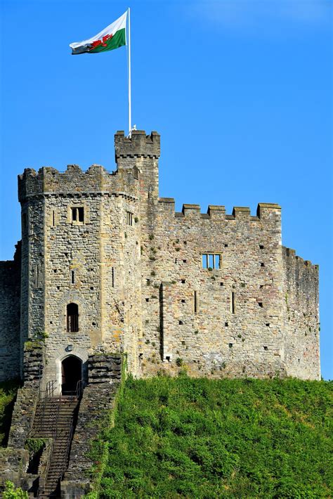 Norman Shell Keep of Cardiff Castle in Cardiff, Wales - Encircle Photos