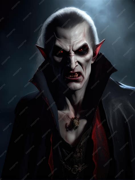 Premium Photo | Illustration of an ultra realistic Vampire in dramatic