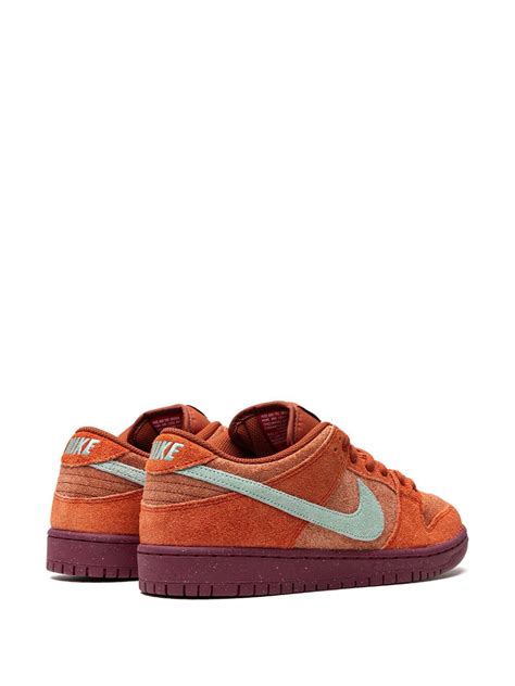 Nike Sb Dunk Low Pro Prm Mystic Red Sneakers Orange Farfetch Uk