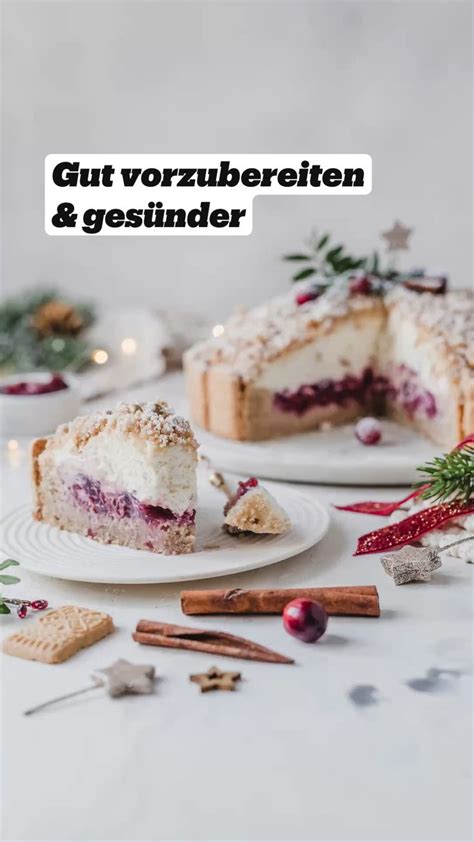 Spekulatius Maulwurfkuchen mit Kirschen Gesünderer und einfacher