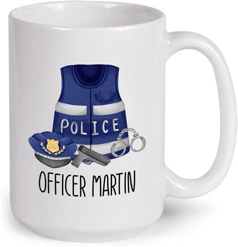 Personalized Police Officer Mug Ts For Him Police Mug