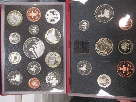 1988 UK proof coin collection, £1 - 1p; together with 17 similar coins from the 80s and 90s in ...