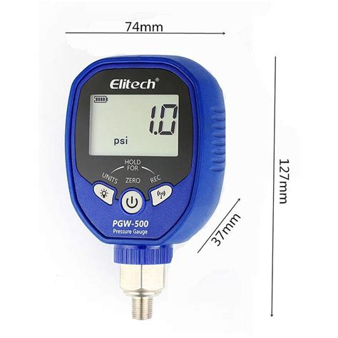 Elitech Pgw 500 Wireless Digital Pressure Gauge With Temperature App A