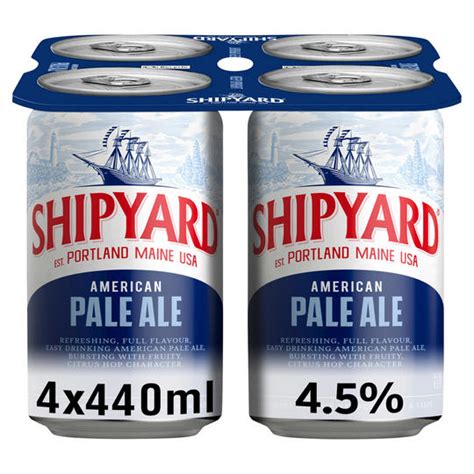 Shipyard American Pale Ale 4 X 440ml Cans Ales Iceland Foods