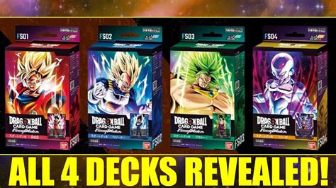 First Look At All Starter Decks For Fusion World Goku Vegeta Broly