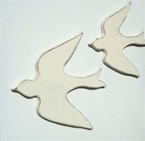 flying bird wall art wood by folkycreations on Etsy