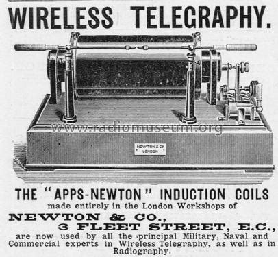 Induction Coil Amateur D Newton Co Newton Wright Ltd London Radiomuseum Org
