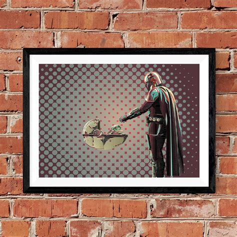 The Mandalorian and Grogu Art Print | Etsy