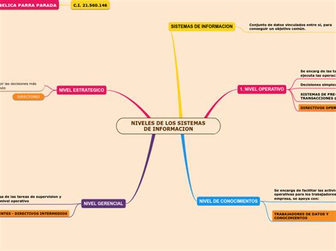 Niveles De Los Sistemas De Informacion Mind Map