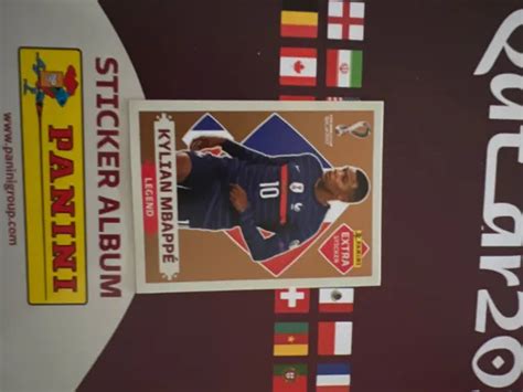 PANINI WM 2022 Qatar World Cup Extra Sticker Legend Kylian Mbappe Gold