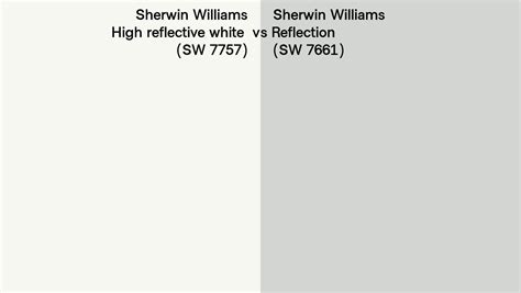 Sherwin Williams High Reflective White Vs Reflection Side By Side