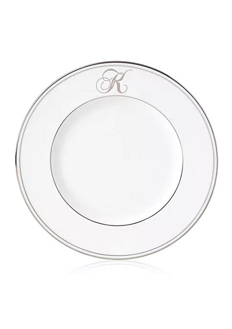 Lenox® Federal Platinum Script Monogram Accent Plate Belk