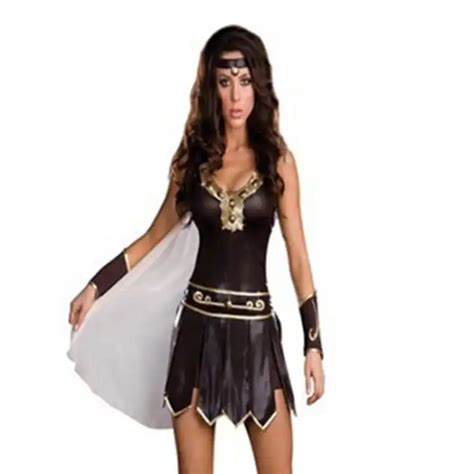 Ladies Cosplay Gladiator Warrior Princess Roman Spartan Fancy Dress