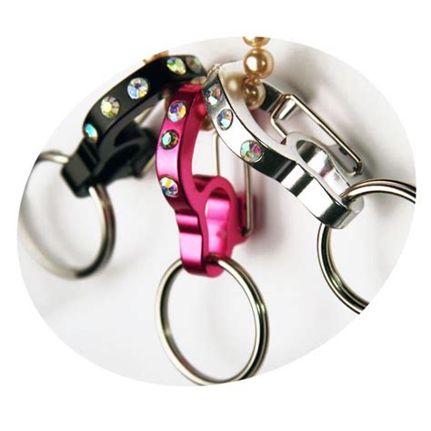 Rubit Dog Tag Clip - Rhinestone Curve Series