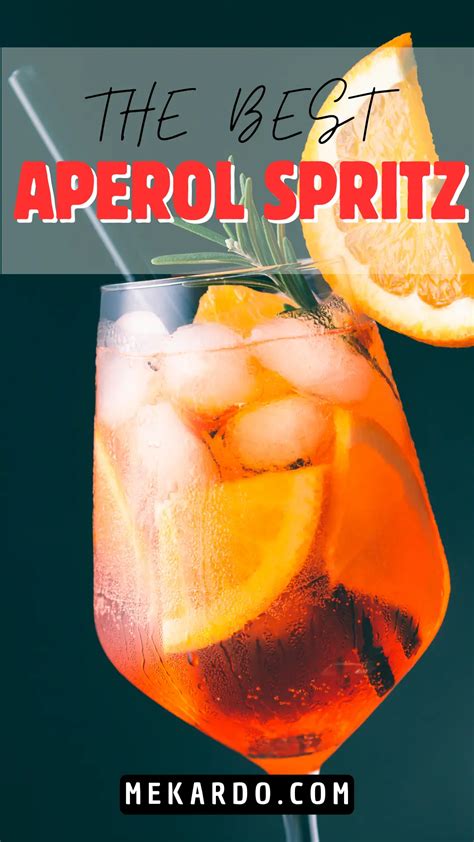 Aperol Spritz Recipe Mekardo