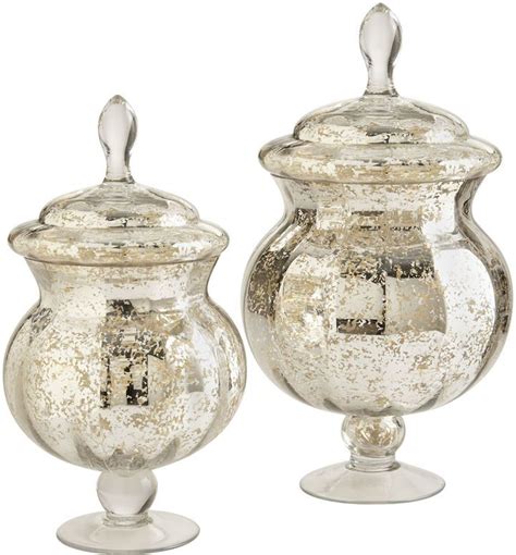 Pier 1 Imports Mercury Glass Apothecary Jars Glass Apothecary Jars