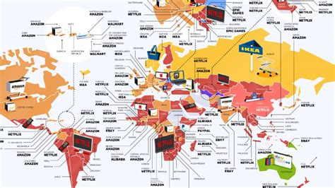 Cette Carte Montre Les Marques Les Plus Recherch Es Par Pays Surprise