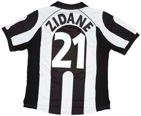 1997 98 Juventus Centenary Home Shirt Zidane 21 8 10 L