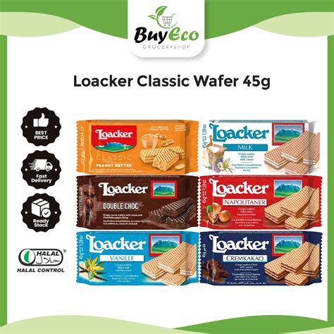 Loacker Classic Wafer 45g Assorted Flavor Shopee Malaysia