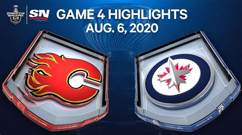 NHL Highlights Flames Vs Jets Game 4 Aug 06 2020 YouTube