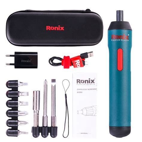 Jual Ronix Model Portable Cordless Screwdriver V Li Ion Battery