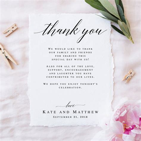 Thank You Note Template Thank You Note Cards Notes Template Thank