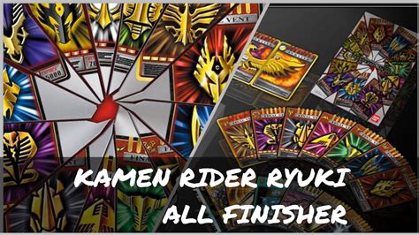 Kamen Rider Ryuki All Adventfinal Vent Card Youtube