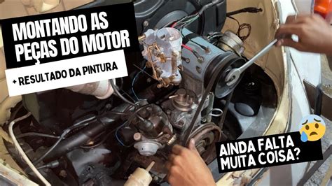 MONTAGEM DAS PEÇAS DO MOTOR FUSCA chicotes carburador resultado da