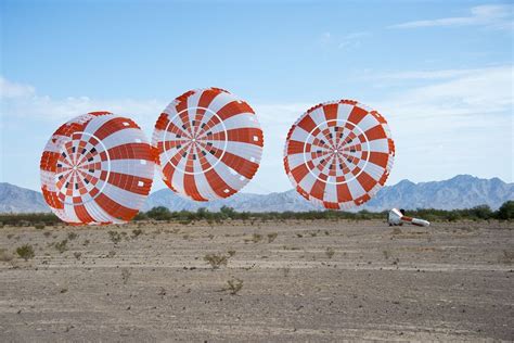 Parachutes For Nasas Next Crewed Spaceship Pass Key Test Photo Space