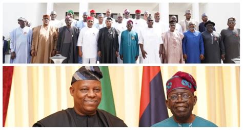 Photos Shettima Uzodimma Other Govs Visit Tinubu In Lagos Gistcore