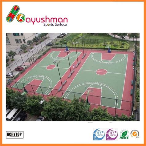 Rubber Matte Acrylic Synthetic Basketball Court Flooring 3 Mm At Rs 40