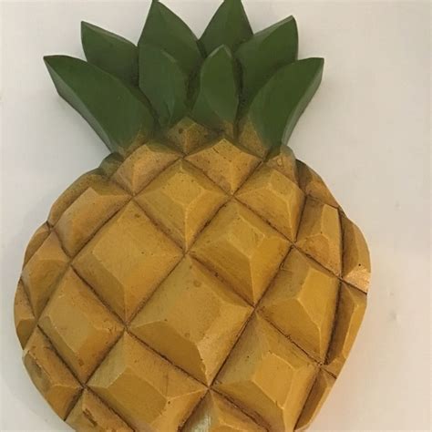 Wooden Pineapple Etsy