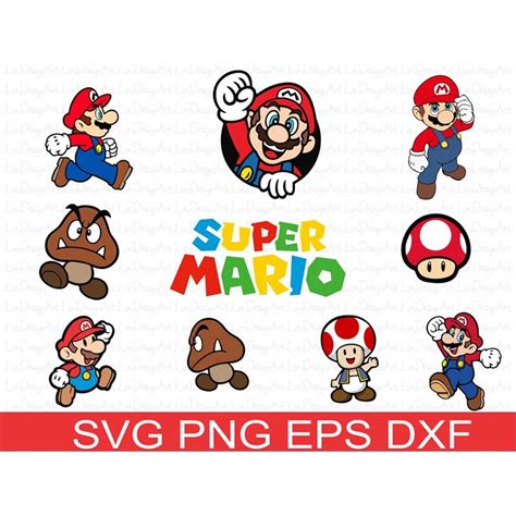 Super Mario Svg Bundle For Cricut And Sublimation Mario Fam Inspire Uplift