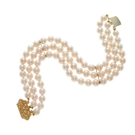 3 Strand Japanese Akoya Cultured Pearl Bracelet