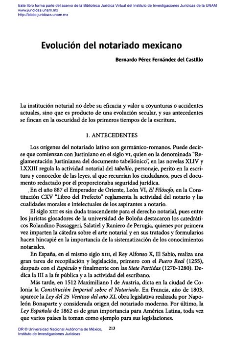 Evolucion del derecho notarial mexicano Evolución del notariado