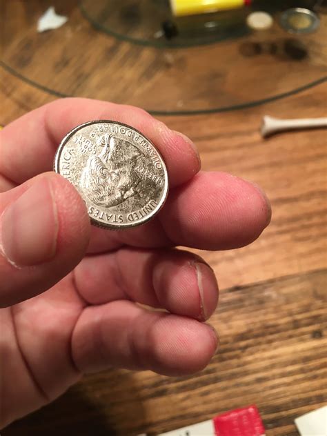 1999 experimental quarter with no copper in rim? | Coin Talk